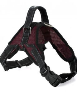 Adjustable Mesh Dog Harness Saddle Style Vest with Matching Leash
