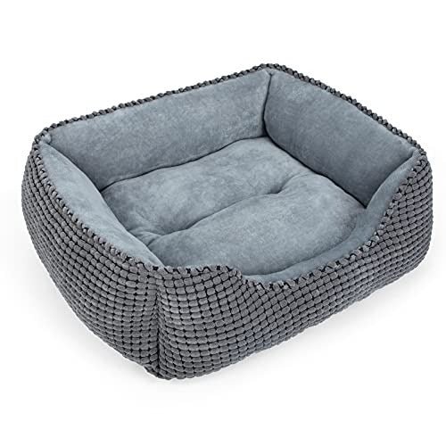 Washable Orthopedic Rectangular Bolster Dog Bed & Sofa