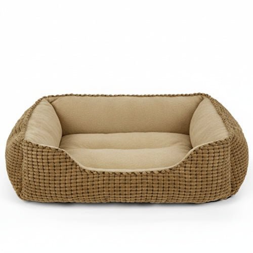 Washable Orthopedic Rectangular Bolster Dog Bed & Sofa - Image 3